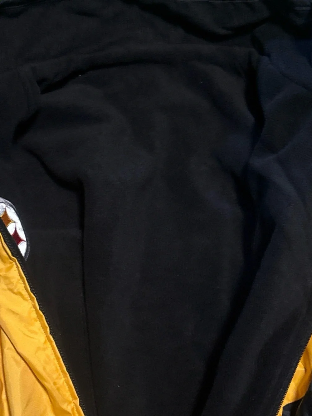 NWT NFL Pittsburgh Steelers Black & Yellow Men's Windbreaker Jacket M